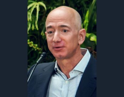 Jeff Bezos wearing toxedo